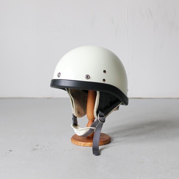 ブランド登録なし OCEAN BEETLE「SHORTY4 」アイボリー　サイズ：S　　（装飾用 オーシャンビートル ビンテージ HALF HELMET