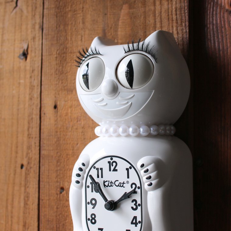 キットキャットクロック Kit-cat Klock 時計 壁掛け時計 ホワイトレディ “White lady”