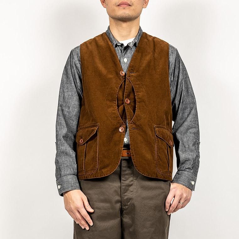 ワーカーズ WORKERS K&T H クルーザーベスト ダークブラウン