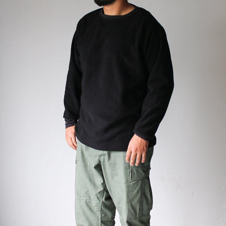 ケニヨン KENYON ポーラテックフリース クルーネックT POLAR FLEECE T ブラック