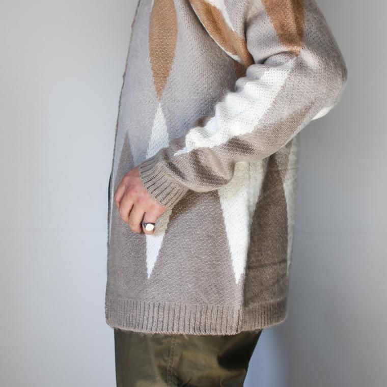 TOWNCRAFT カーディガン アーガイル　タウンクラフト FREAK'S STORE カーディガン TOWN CRAFT × STORE/タウンクラフト