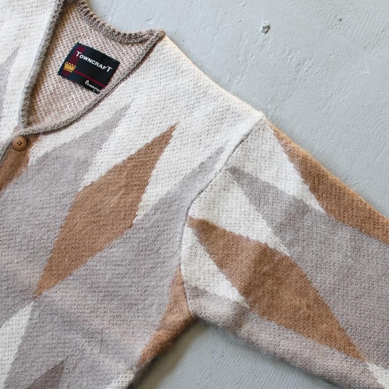 TOWNCRAFT カーディガン アーガイル　タウンクラフト タウンクラフト TOWNCRAFT アーガイルカーディガン ARGYLE