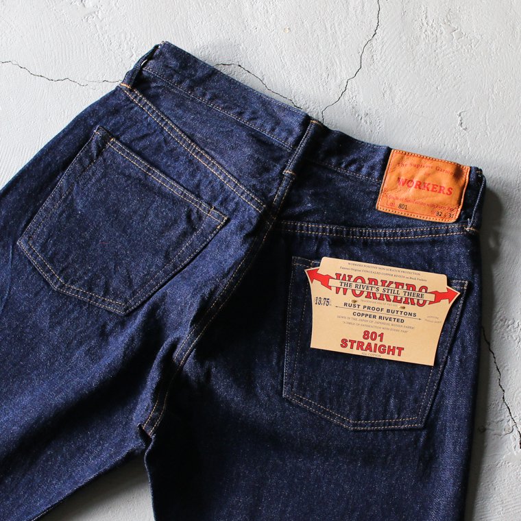 ワーカーズ WORKERS K&T H ジーンズ Lot 801 Straight Jeans