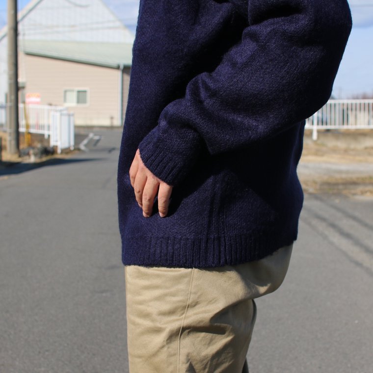 タウンクラフト TOWNCRAFT カーディガン SOLID JACQUARD 70S CARDIGAN