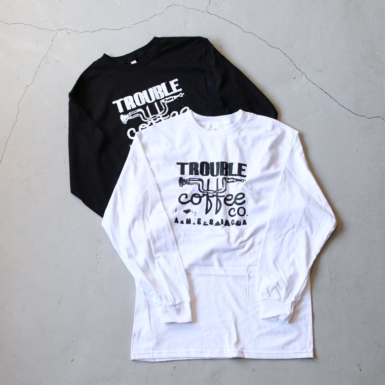 トラブルコーヒー TROUBLE COFFEE ロゴロンT ロングスリーブTシャツ