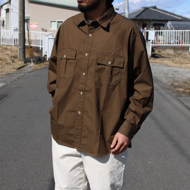 ワーカーズ WORKERS K&T H ビッグサファリシャツ Big Safari Shirt