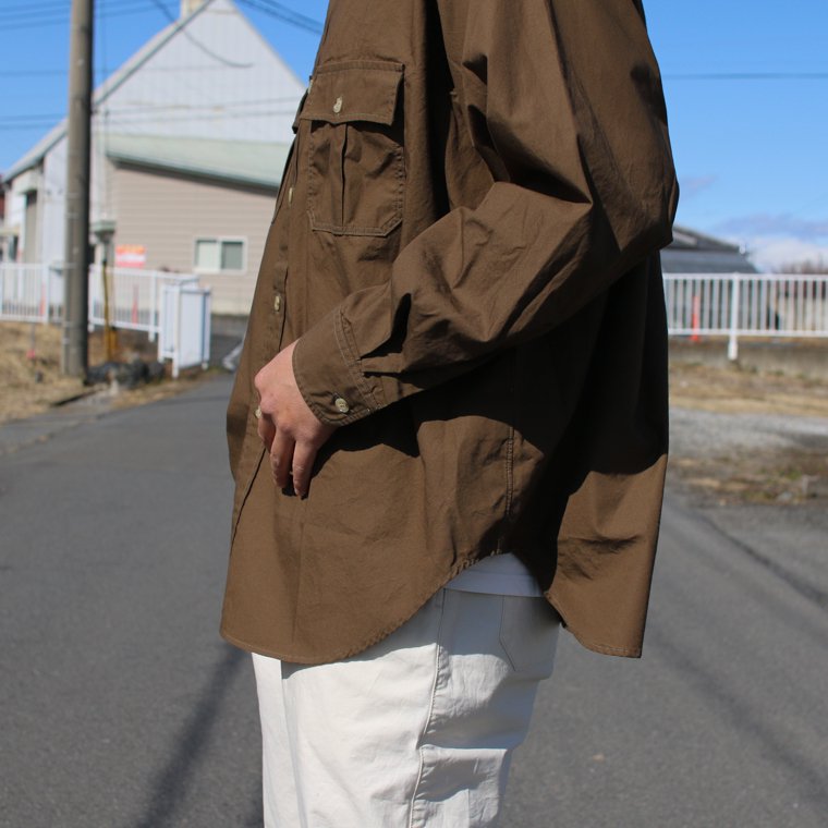 ワーカーズ WORKERS K&T H ビッグサファリシャツ Big Safari Shirt