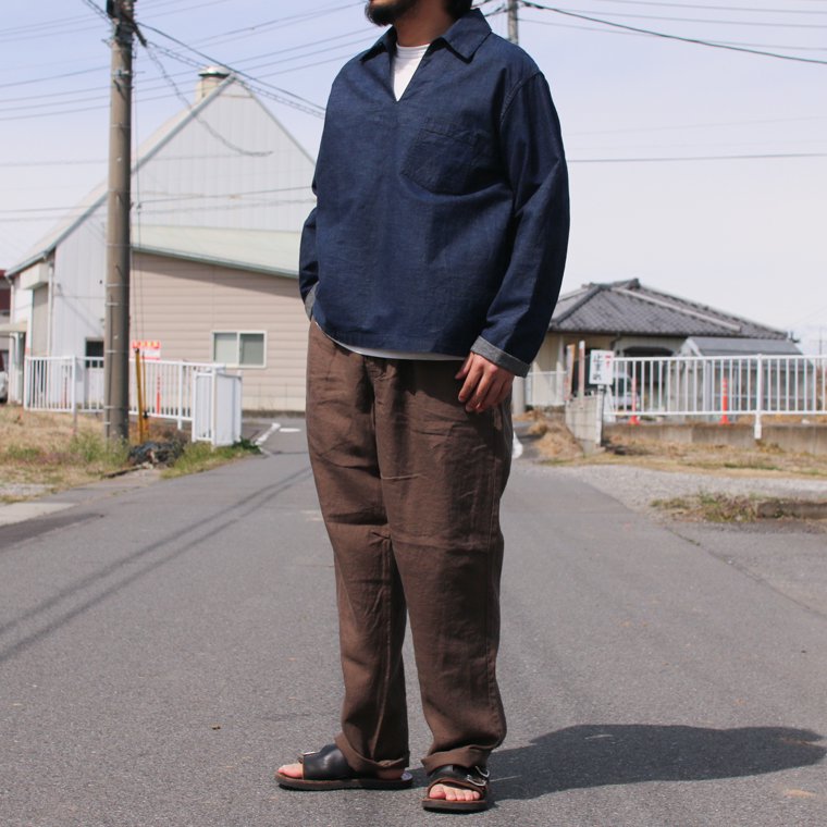 ワーカーズ WORKERS K&T H ファティーグトラウザー FWP Trousers, ブラウンリネン Brown Linen