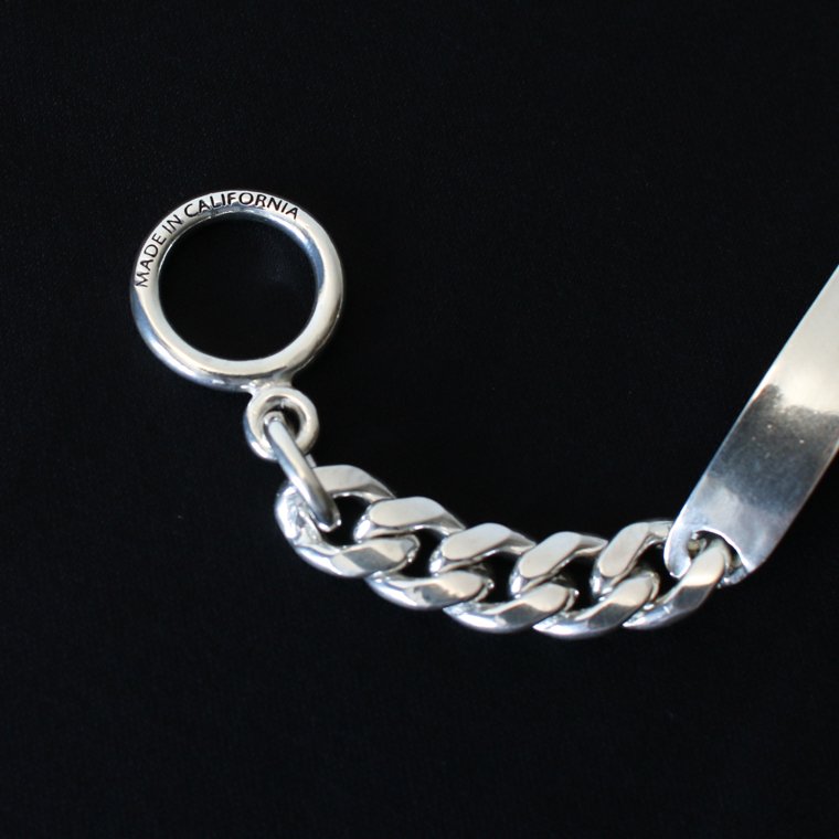 メイドインカリフォルニア MADE IN CALIFORNIA スターリングシルバーアイディーブレスレット T bar Sterling Silver  ID Chain Bracelet