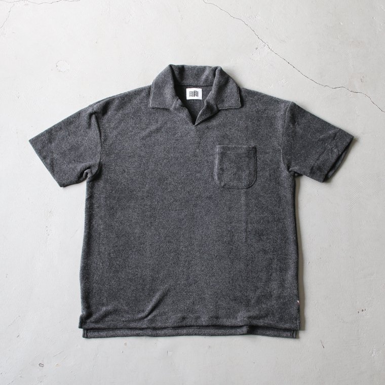 メイプル melple カリフォルニアパイルサーフポロ California Pile Surf Polo チャコール