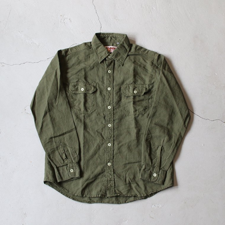 カムコ CAMCO リネンコットンワークシャツ LINEN COTTON WORK SHIRT