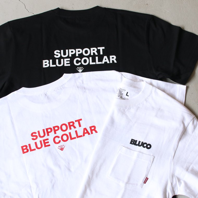 ブルコ BLUCO WORK GARMENT OL-803-022 ”Support” ロゴTシャツ