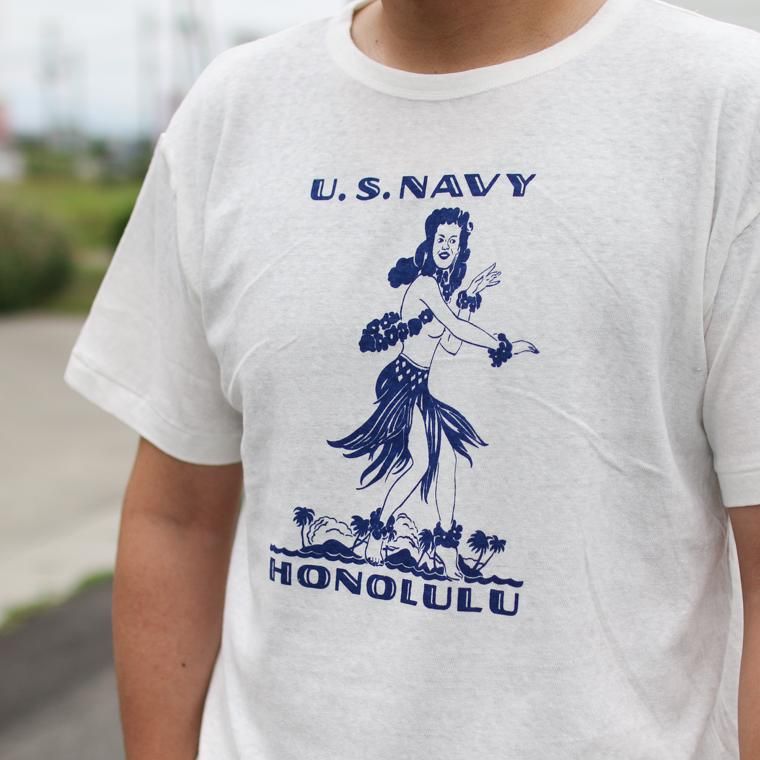 ウエアハウス WAREHOUSE Lot4091 USN SKIVVY SHIRTS HONOLULU