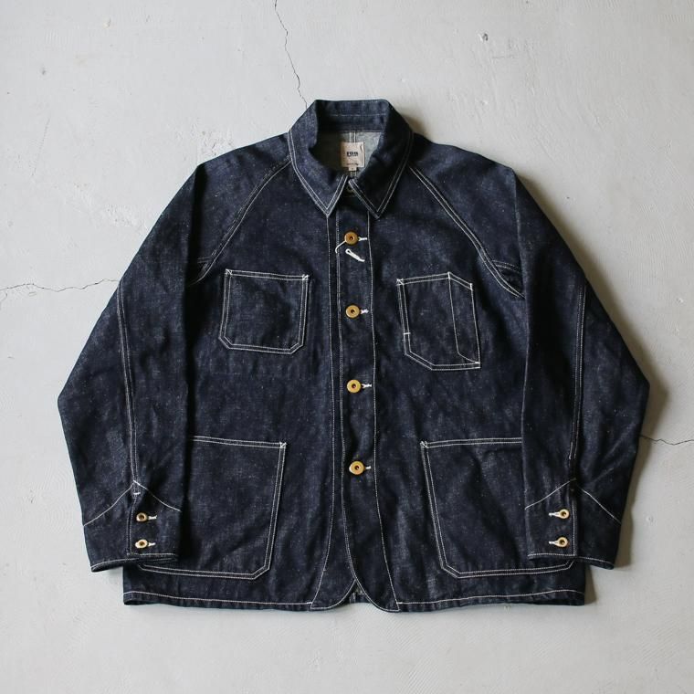 エフオービーファクトリー FOB factory F2410 ヘンプデニムカバーオール HEMP DENIM COVER ALL