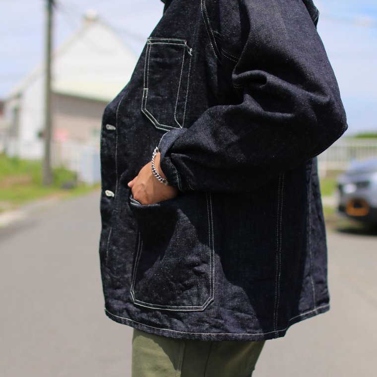 エフオービーファクトリー FOB factory F2410 ヘンプデニムカバーオール HEMP DENIM COVER ALL