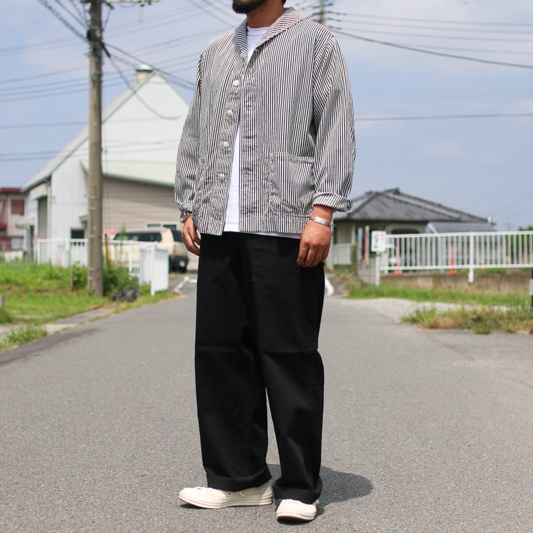 ワーカーズ WORKERS K&T H ベーカーパンツ Baker Pants, Trace MIL-838-D, ブラックデニム Black  Black Denim