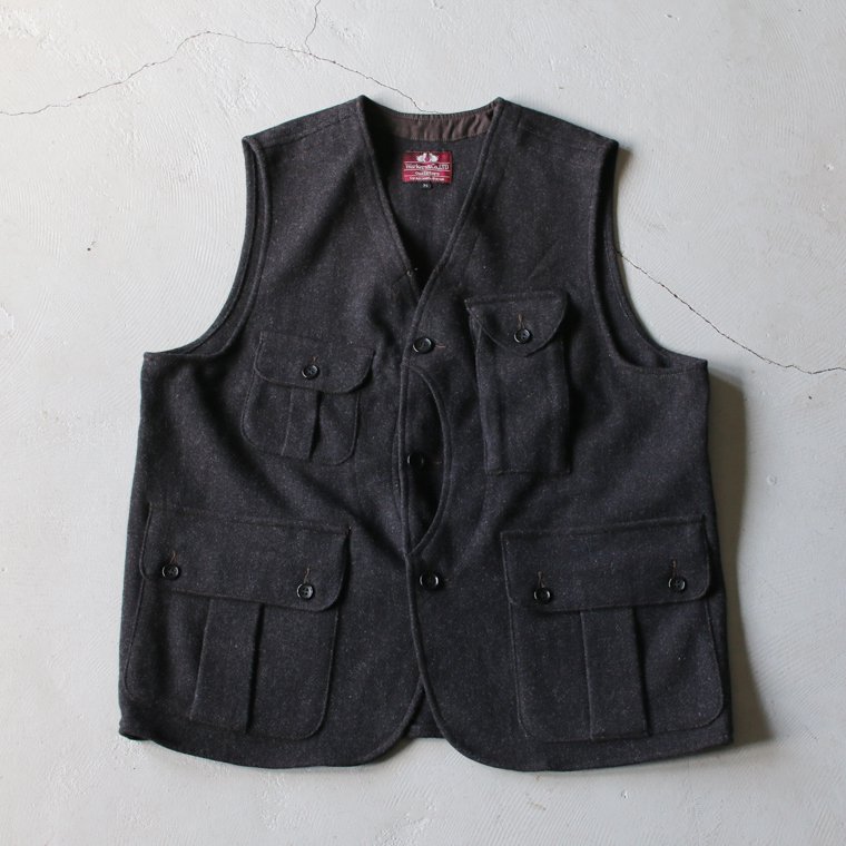 ワーカーズ WORKERS K&T H ベスト W&G Vest, ダークブラウン