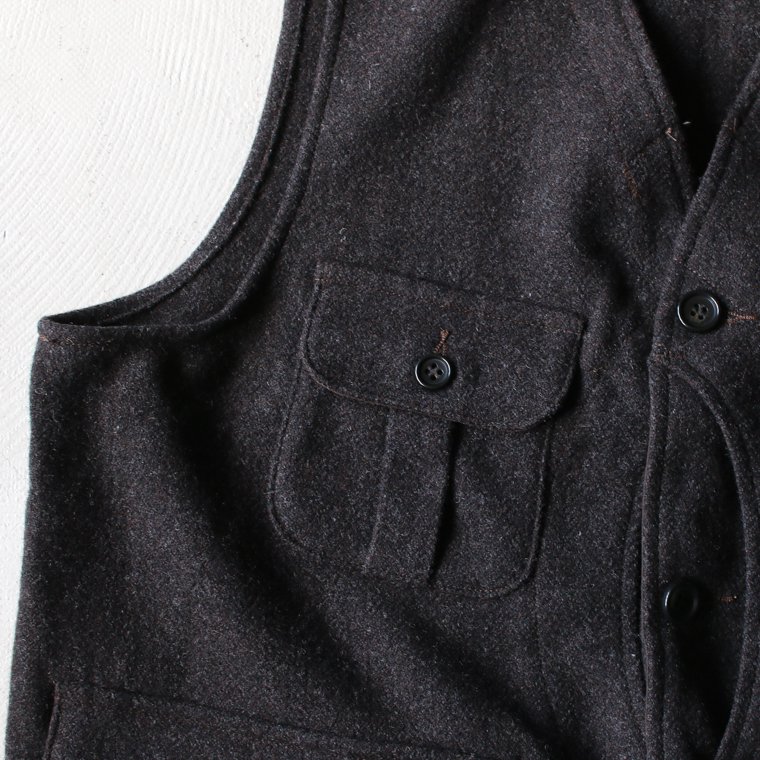 ワーカーズ WORKERS K&T H ベスト W&G Vest, ダークブラウンヘリンボーンツイード Dark Brown Herringbone  Tweed