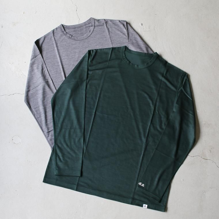 リッジマウンテンギア RIDGE MOUNTAIN GEAR メリノウール ベーシックロングスリーブTシャツ Merino Basic Tee  Long Sleeve