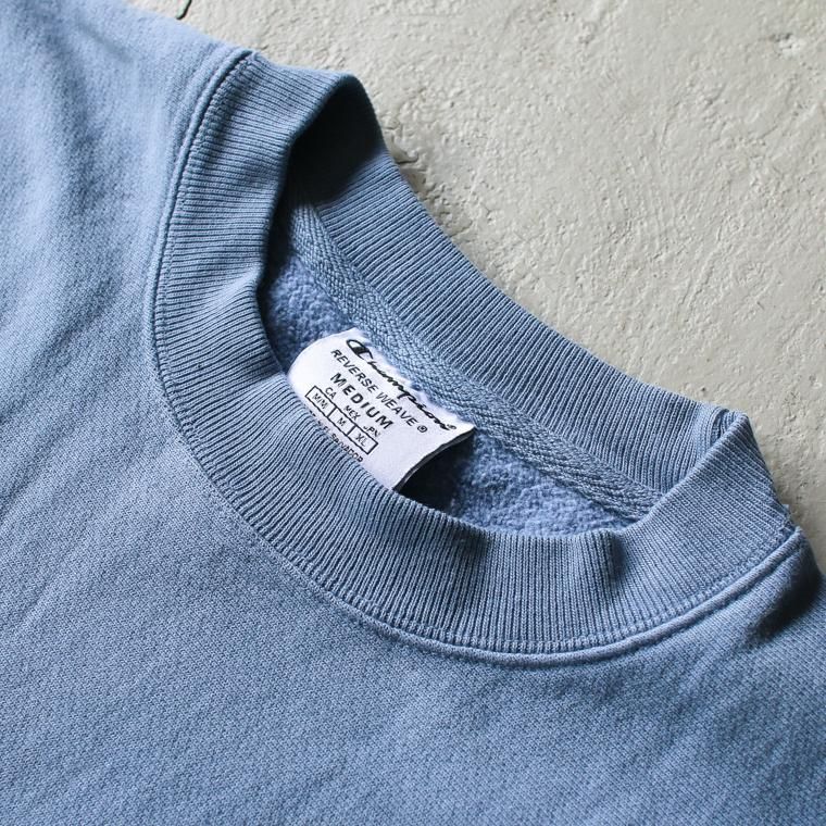 CHAMPION チャンピオン リバースウィーブ ガーメントダイスウェットシャツ Reverse Weave Garment Dyed  Sweatshirt ブルー