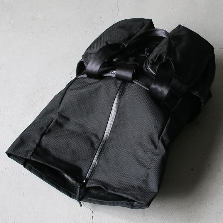 バッグ DEFY BAGS Ver Bockel Day Pack VerBockel Roll Top Backpack 2.0 'Un-Zipped' / Black TexWax