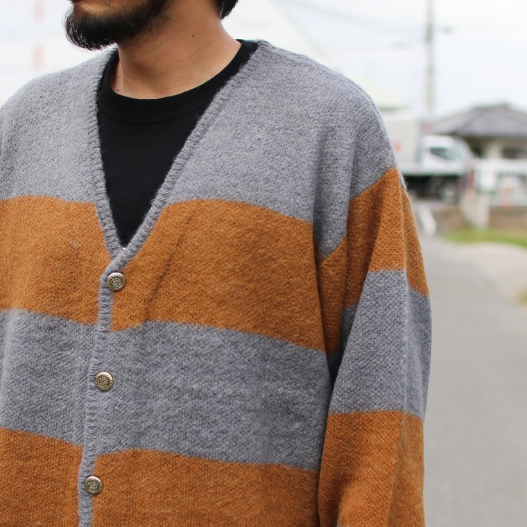 タウンクラフト TOWNCRAFT ボーダーカーディガン BORDER JACQUARD 70S