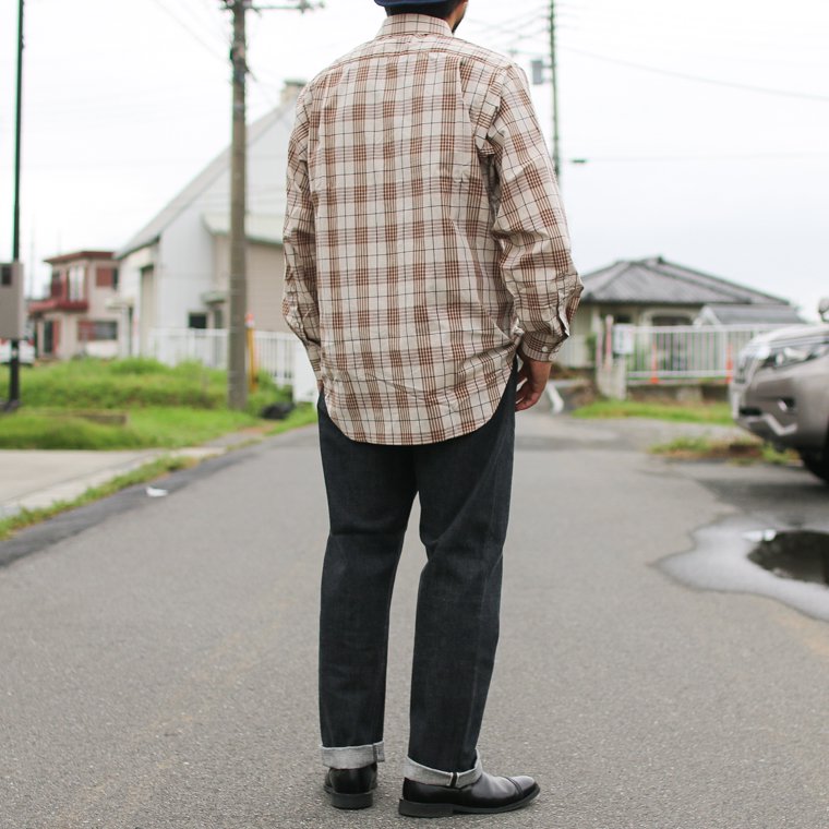 ワーカーズ WORKERS K&T H Saint-Germain Shirt, Plaid Broadcloth