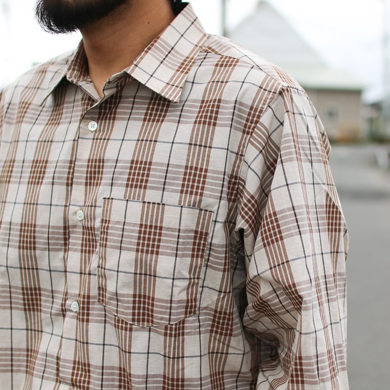 ワーカーズ WORKERS K&T H Saint-Germain Shirt, Plaid Broadcloth