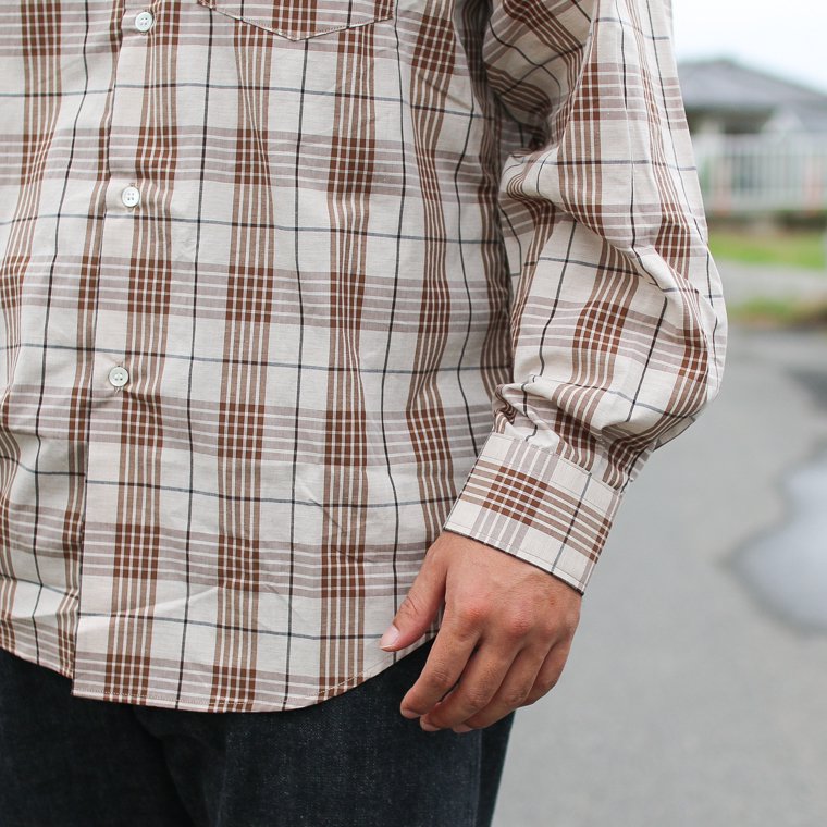 ワーカーズ WORKERS K&T H Saint-Germain Shirt, Plaid Broadcloth