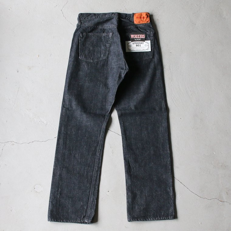 ワーカーズ WORKERS K&T H ジーンズ Lot 801 Straight Jeans Black ...