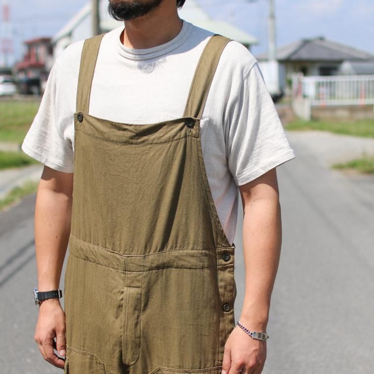 アイボリー×レッド チェコ軍 オーバーオール Czech military overall