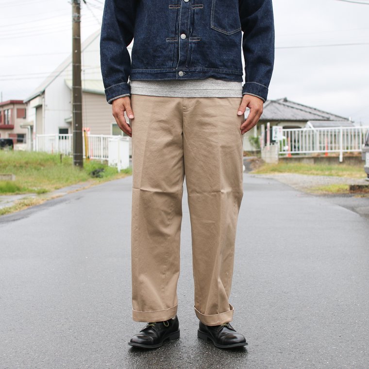 DC WHITE ディーシーホワイト West Point Officer Pants ウエストポイントオフィサーパンツ チノパン ベージュ