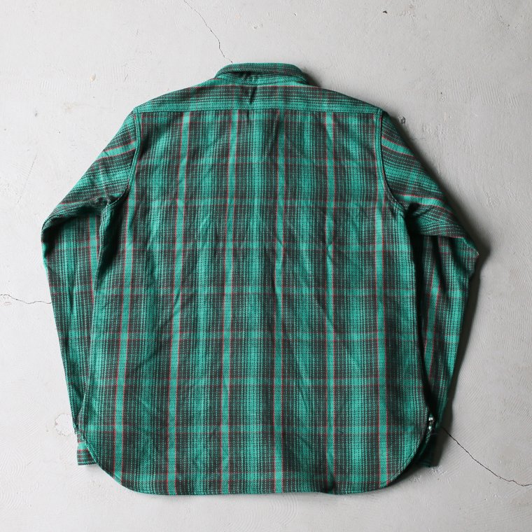 ウエアハウス WAREHOUSE Lot 3104 フランネルシャツ FLANNEL SHIRTS C柄 グリーン