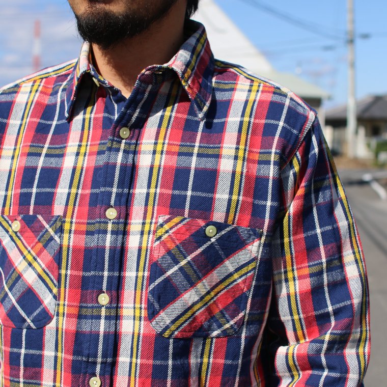 カムコ CAMCO ヘビーフランネルシャツ HEAVY FLANNEL SHIRT ネイビー