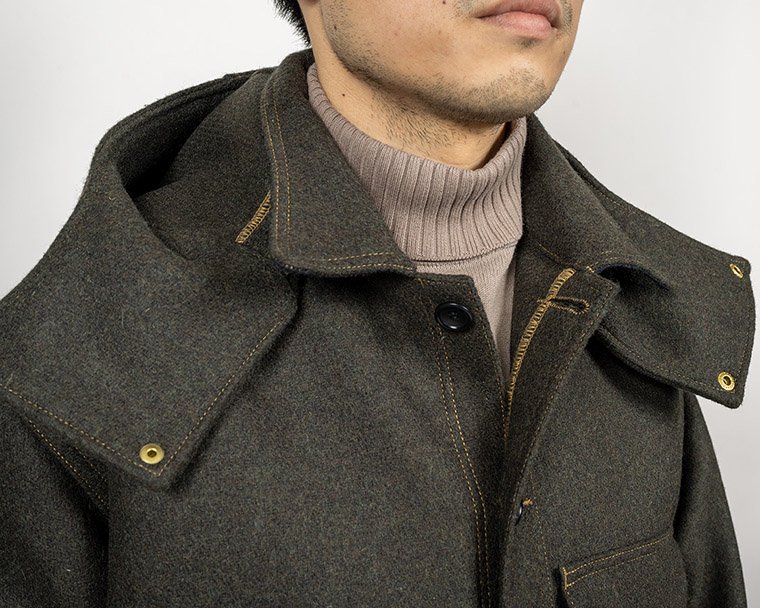 ワーカーズ WORKERS K&T H クルーザージャケット ウールメルトン Cruiser Jacket, Wool Melton, Khaki  カーキ