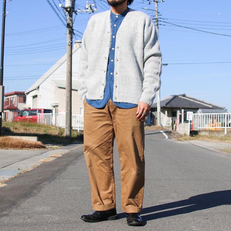 タウンクラフト TOWNCRAFT カーディガン SOLID JACQUARD 70S CARDIGAN