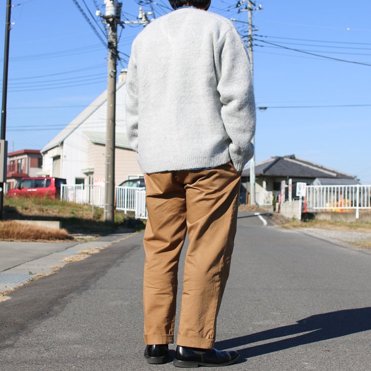 タウンクラフト TOWNCRAFT カーディガン SOLID JACQUARD 70S CARDIGAN グレー