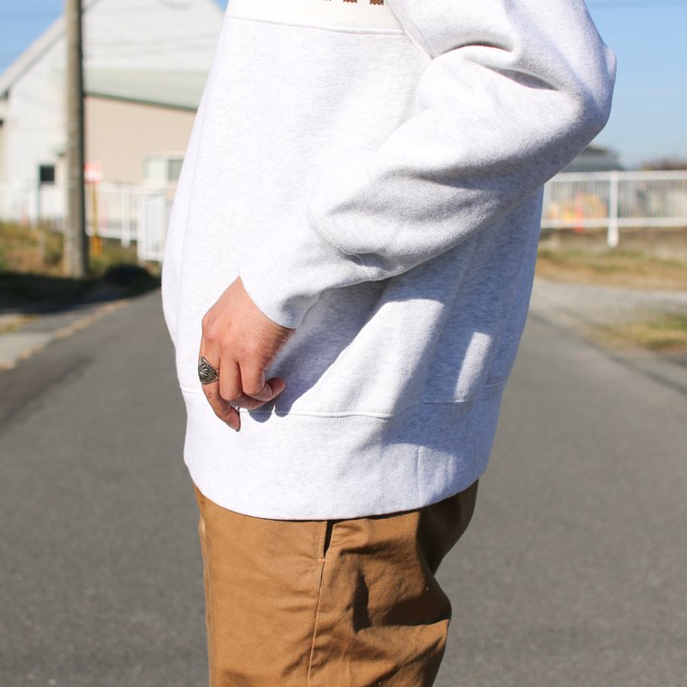 タウンクラフト TOWNCRAFT 雪柄スウェット SNOW PRINTED SWEAT グレー