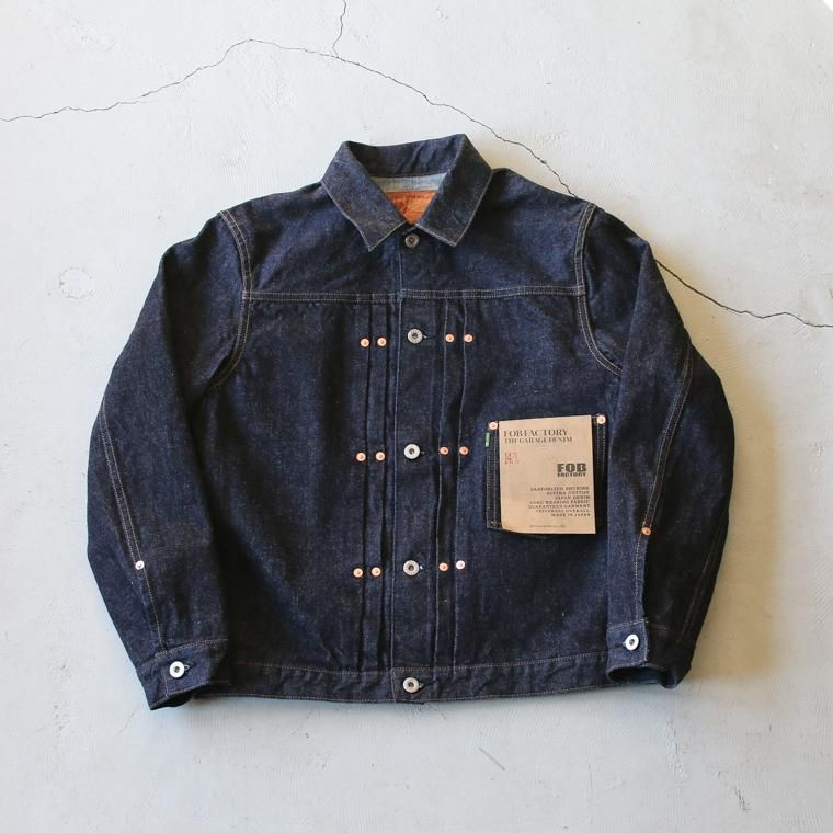 エフオービーファクトリー FOB factory F2432 セルヴィッチガレージデニムジャケット SELVEDGE GARAGE DENIM  JACKET