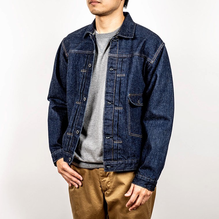 ワーカーズ WORKERS K&T H Denim Jacket, Buckle Back, 13.75 Oz