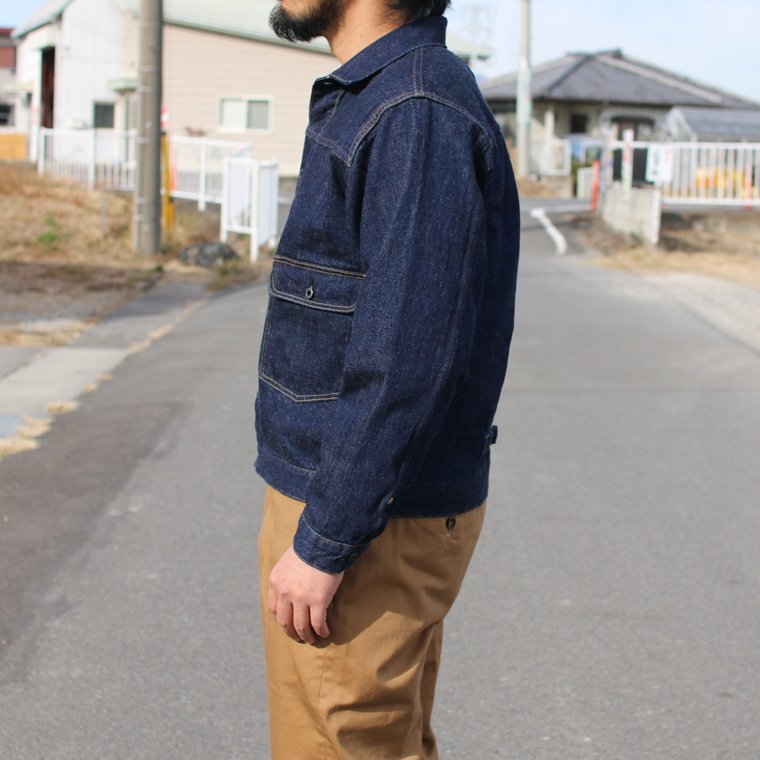 ワーカーズ WORKERS K&T H Denim Jacket, Buckle Back, 13.75 Oz