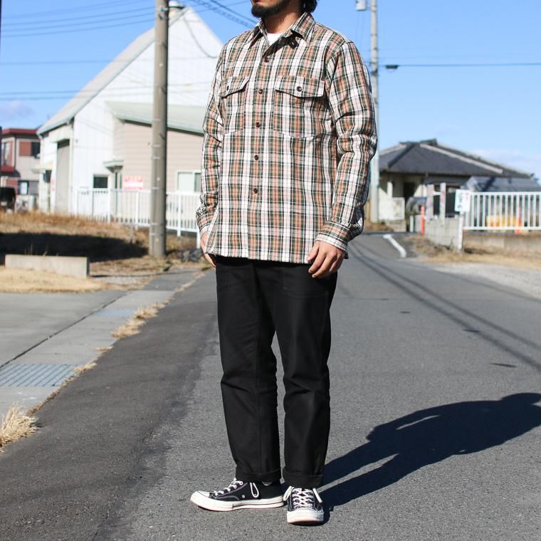 ウエアハウス WAREHOUSE Lot 3022 フランネルシャツ チンストラップ FLANNEL SHIRTS CHIN STRAP サーモン