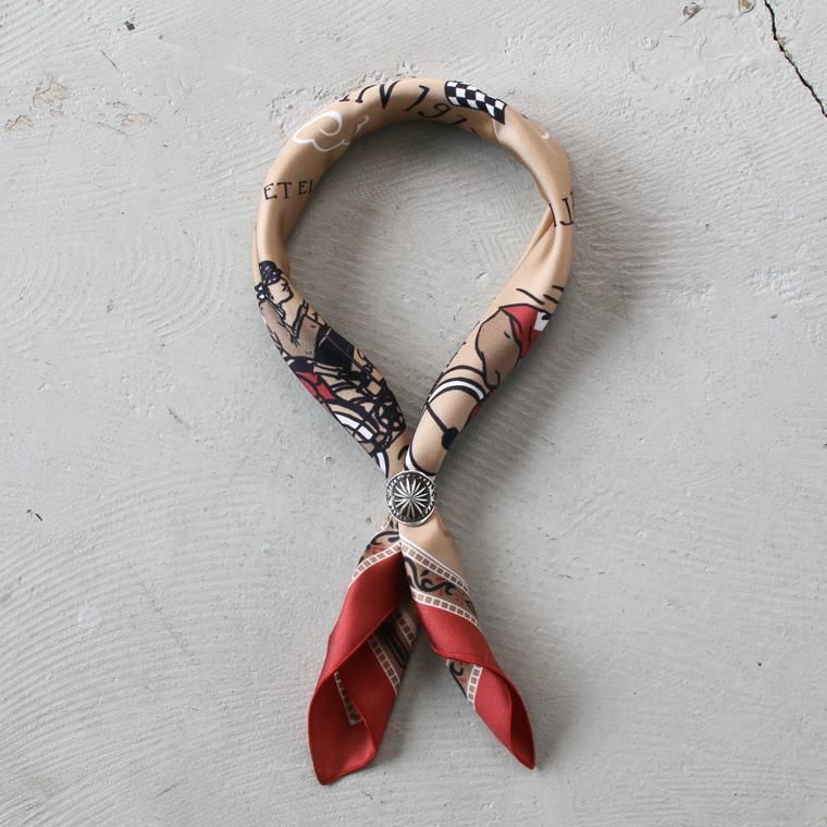 A Piece of Chic スクエアシルクスカーフ MOTORCYCLETTISTE SCARF