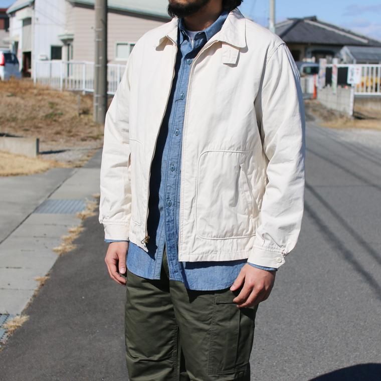 シュガーケーン SUGAR CANE SC15293 コットンスポーツジャケット COTTON SPORTS JACKET オフホワイト