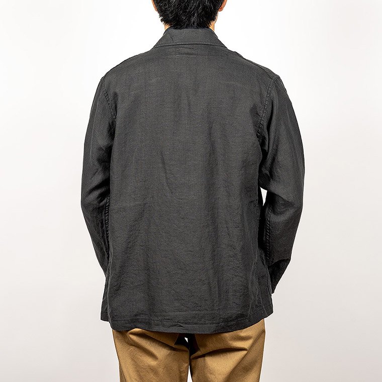 ワーカーズ WORKERS K&T H リラックスジャケット Relax Jacket, チャコールリネン Charcoal Linen