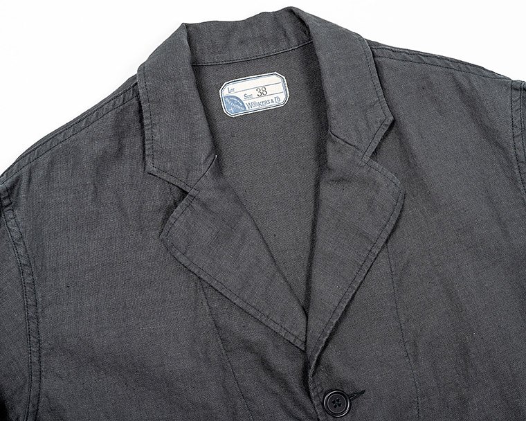 ワーカーズ WORKERS K&T H リラックスジャケット Relax Jacket, チャコールリネン Charcoal Linen