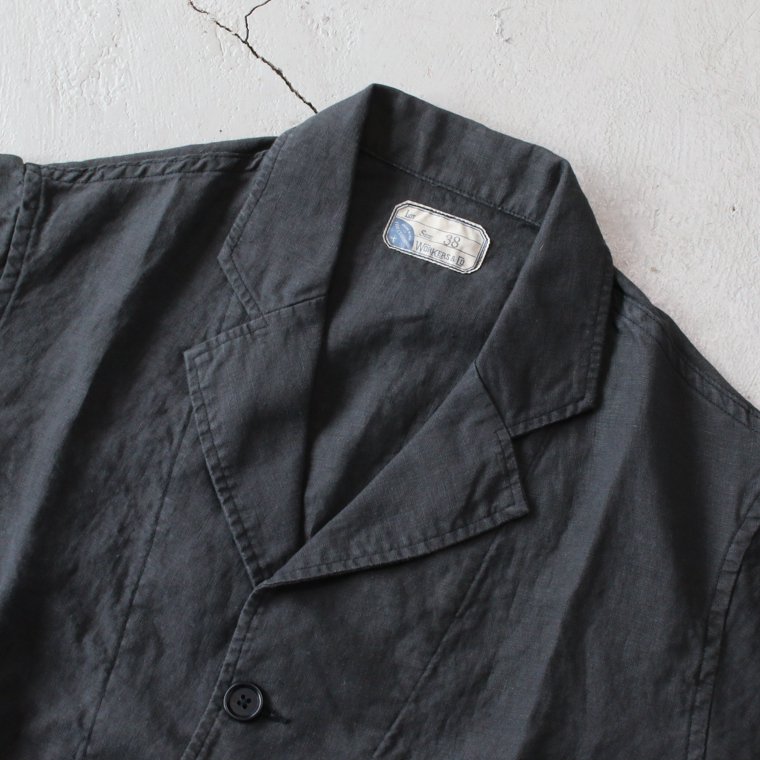 ワーカーズ WORKERS K&T H リラックスジャケット Relax Jacket, チャコールリネン Charcoal Linen