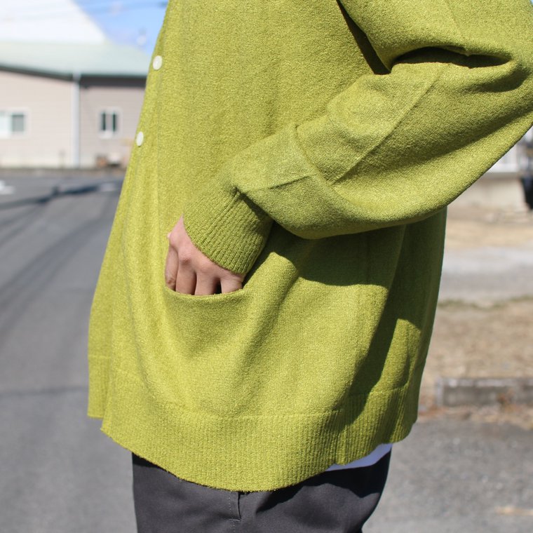 タウンクラフト TOWNCRAFT カーディガン BOUCLE CARDIGAN グリーン