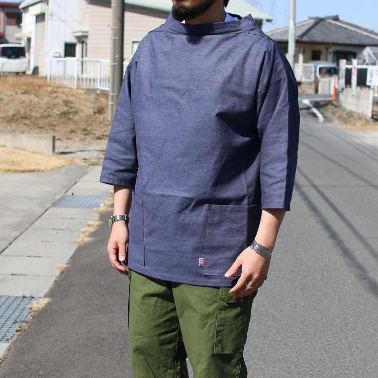 売れ筋】 British Fisherman Newlyn Smocks Olive-M