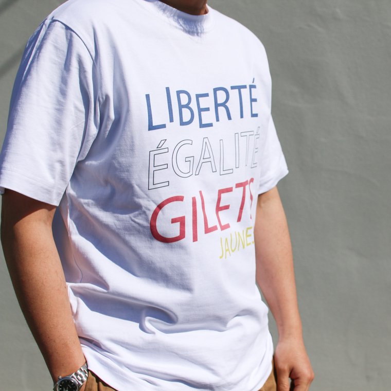 ATELIER AMELOT アトリエ・アメロ MADE IN FRANCE グラフィックTシャツ LIBERTE EGALITE